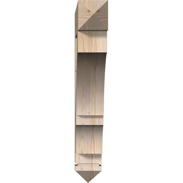 Balboa Arts & Crafts Smooth Bracket, Douglas Fir, 5 1/2W X 36D X 36H